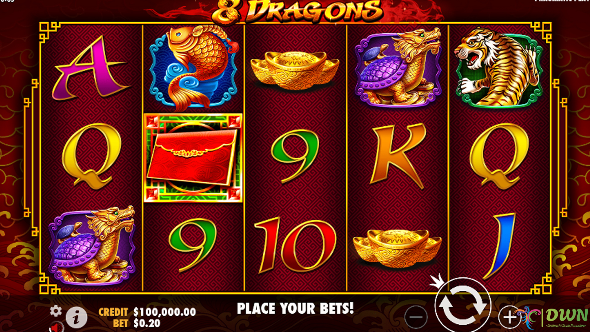 Bara Cuan 8 Dragons Membara di Agen Slot Online Terbaik