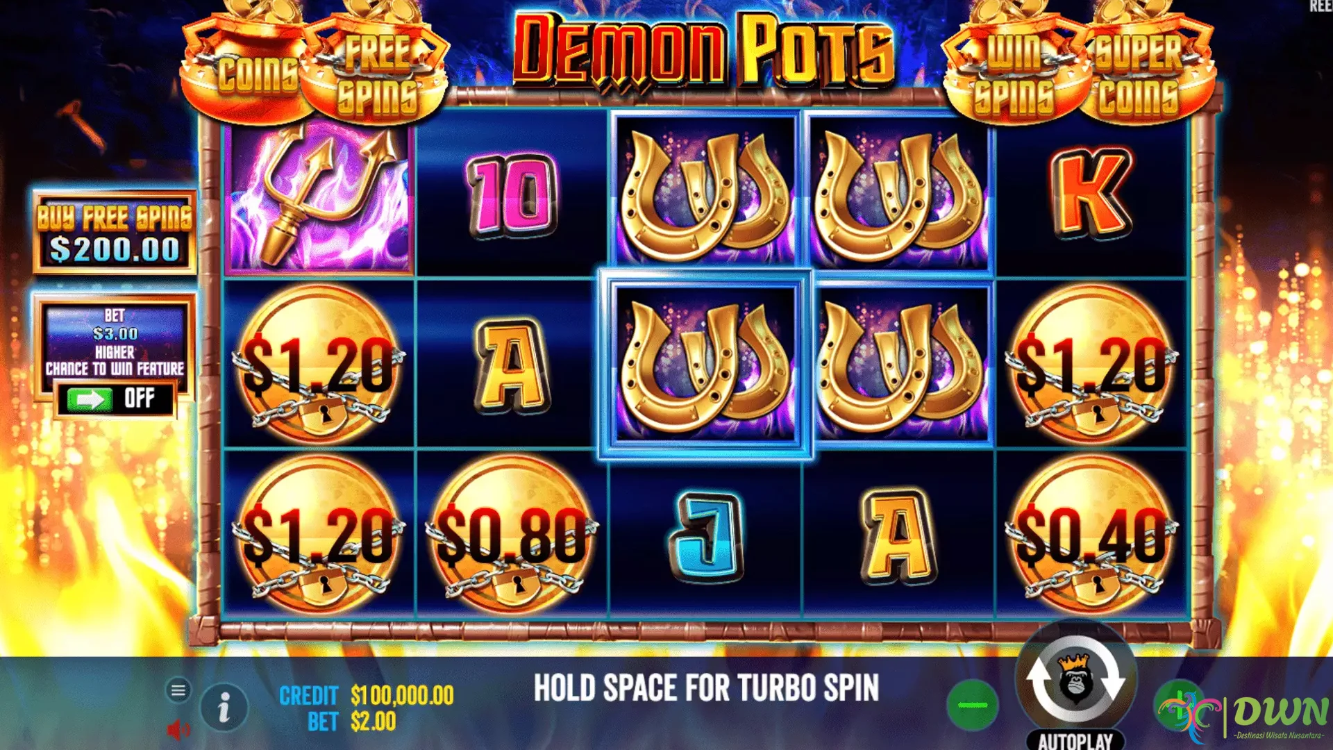 Vibes Demon Pots Naik Daun Flex 5 Tahun Neraka Bro